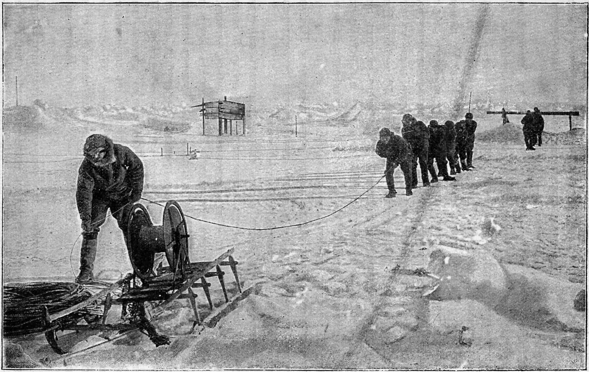 Промер глубины в 1900 саженей. Фотография