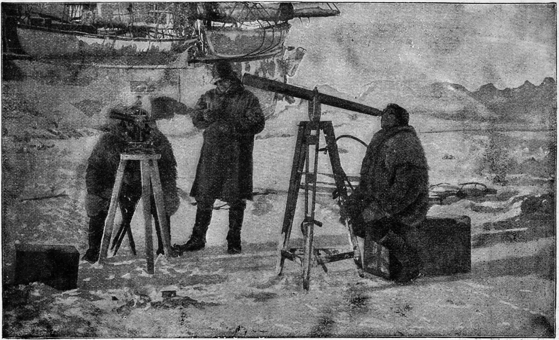 Наблюдение солнечного затмения в 1894 г. Фотография