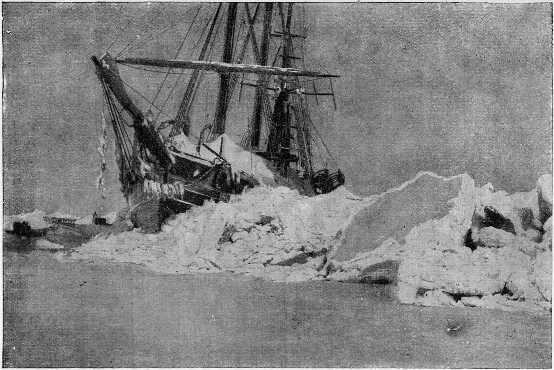 «Фрам» после напора льда 6 января 1895 г. Фотография