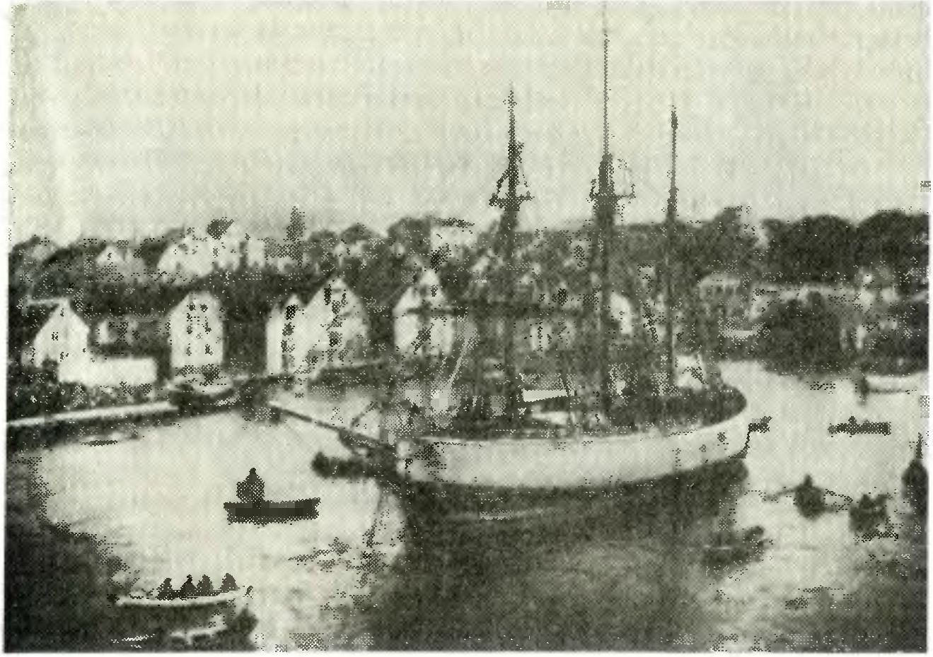 «Фрам» в Ставангере после возвращения на родину в 1902 г.