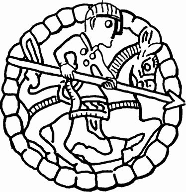 Рис. 33. Северный орнамент из Гокстада, копирующий английский оригинал