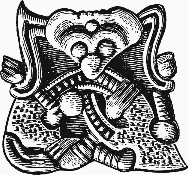 Рис. 36. Изображение свернувшегося в кольцо зверя с пряжки из Бирки (Бьёркен)