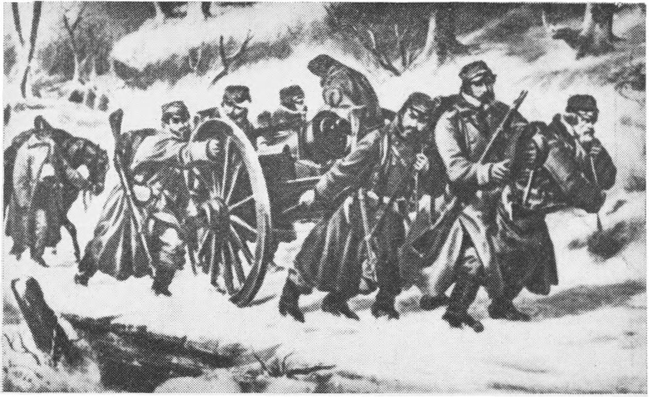 Отступление датских солдат от Даневирке, 1864 г