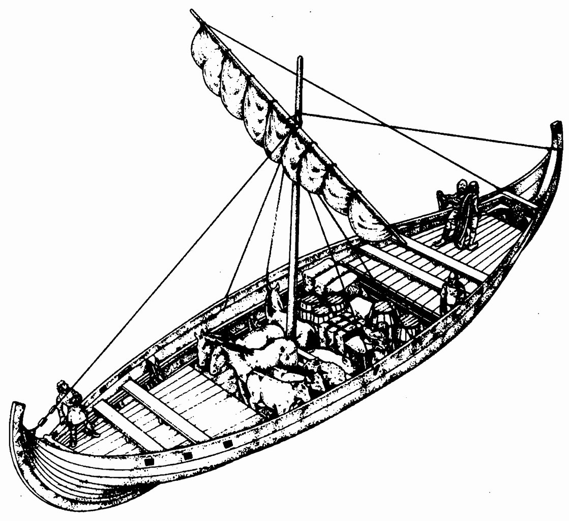 Торговый корабль времен викингов. Реконструкция