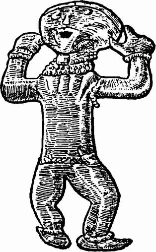 Рис. 16. Танцующий человек с золотого ожерелья из Аллеборга, Швеция