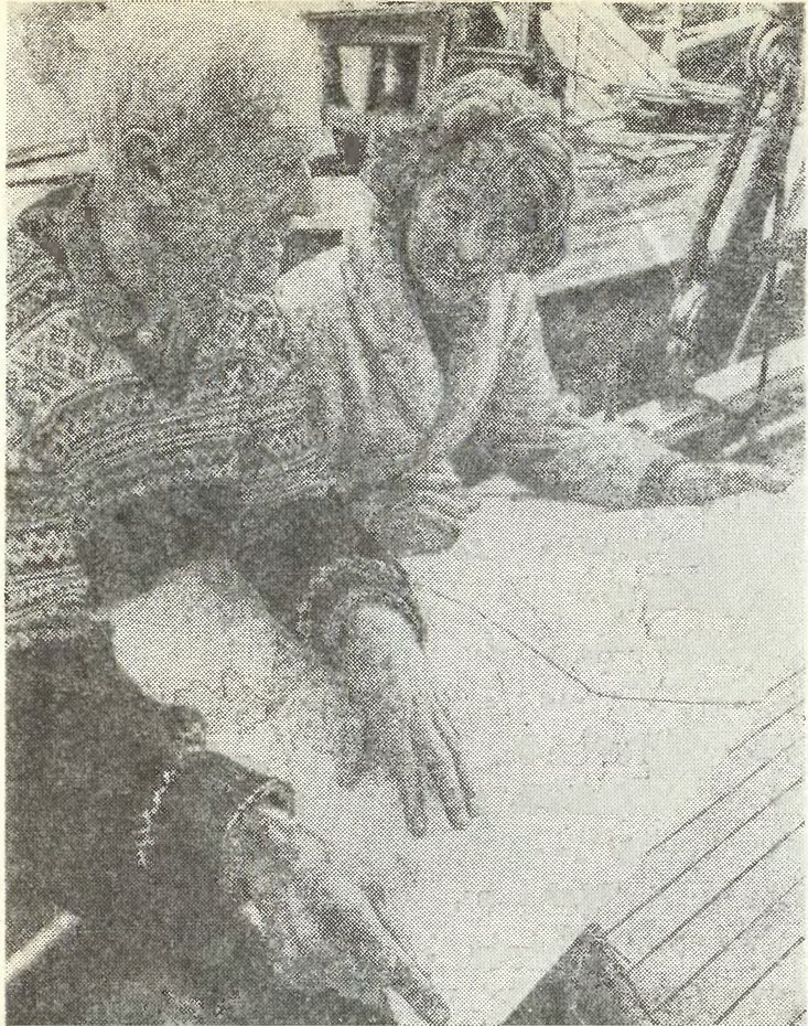 Автор и его жена Анна Стина на борту «Халтена»